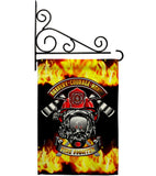 Bravery Firefighter - Military Americana Vertical Impressions Decorative Flags HG183071 Made In USA