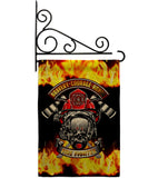 Bravery Firefighter - Military Americana Vertical Impressions Decorative Flags HG183071 Made In USA