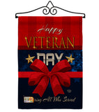 Happy Veteran Day - Military Americana Vertical Impressions Decorative Flags HG192172 Made In USA