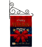 Happy Veteran Day - Military Americana Vertical Impressions Decorative Flags HG192172 Made In USA