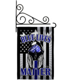 Blue Lives Matter - Military Americana Vertical Impressions Decorative Flags HG192286 Made In USA