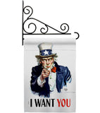 I Want You - Military Americana Vertical Impressions Decorative Flags HG192348 Made In USA