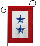 2 Blue Stars - Military Americana Vertical Impressions Decorative Flags HG141085 Made In USA