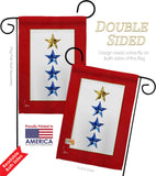 Gold & Three Blue Stars - Military Americana Vertical Impressions Decorative Flags HG141088 Made In USA