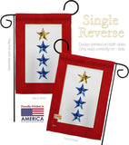 Gold & Three Blue Stars - Military Americana Vertical Impressions Decorative Flags HG141088 Made In USA