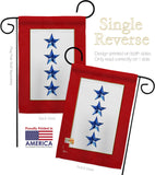 Four Blue Stars - Military Americana Vertical Impressions Decorative Flags HG141089 Made In USA