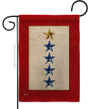 Gold & Four Blue Stars - Military Americana Vertical Impressions Decorative Flags HG141090 Made In USA