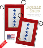 Five Blue Stars - Military Americana Vertical Impressions Decorative Flags HG141091 Made In USA