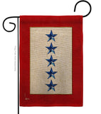 Five Blue Stars - Military Americana Vertical Impressions Decorative Flags HG141091 Made In USA