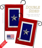 Silver Star - Military Americana Vertical Impressions Decorative Flags HG141092 Made In USA