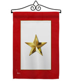 Gold Star - Military Americana Vertical Impressions Decorative Flags HG141082 Made In USA