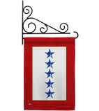 Five Blue Stars - Military Americana Vertical Impressions Decorative Flags HG141091 Made In USA