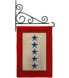 Five Blue Stars - Military Americana Vertical Impressions Decorative Flags HG141091 Made In USA