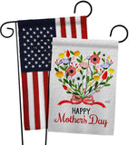 My Heart Bouquet - Mothers Day Summer Vertical Impressions Decorative Flags HG130371 Made In USA
