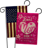 Best Mom Ever - Mothers Day Summer Vertical Impressions Decorative Flags HG130372 Made In USA