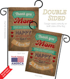 Thanks Mom - Mother's Day Summer Vertical Impressions Decorative Flags HG115099 Made In USA