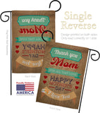 Thanks Mom - Mother's Day Summer Vertical Impressions Decorative Flags HG115099 Made In USA