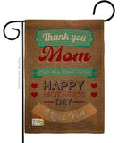 Thanks Mom - Mother's Day Summer Vertical Impressions Decorative Flags HG115099 Made In USA