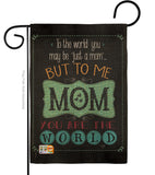 The World Mom - Mother's Day Summer Vertical Impressions Decorative Flags HG115122 Made In USA