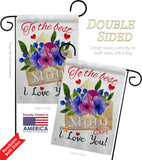 To the Best Mom - Mother's Day Summer Vertical Impressions Decorative Flags HG115137 Made In USA