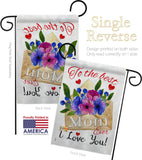 To the Best Mom - Mother's Day Summer Vertical Impressions Decorative Flags HG115137 Made In USA