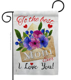 To the Best Mom - Mother's Day Summer Vertical Impressions Decorative Flags HG115137 Made In USA