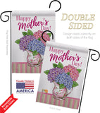 Mother Day Hydrangeas - Mother's Day Summer Vertical Impressions Decorative Flags HG115149 Made In USA