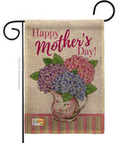 Mother Day Hydrangeas - Mother's Day Summer Vertical Impressions Decorative Flags HG115149 Made In USA