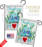 Thank you Mom - Mother's Day Summer Vertical Impressions Decorative Flags HG115167 Made In USA