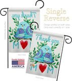 Thank you Mom - Mother's Day Summer Vertical Impressions Decorative Flags HG115167 Made In USA