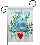 Thank you Mom - Mother's Day Summer Vertical Impressions Decorative Flags HG115167 Made In USA