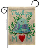 Thank you Mom - Mother's Day Summer Vertical Impressions Decorative Flags HG115167 Made In USA