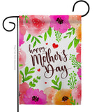 Colorful Happy Mother's Day - Mother's Day Summer Vertical Impressions Decorative Flags HG137053 Made In USA