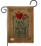 The Best Mom - Mother's Day Summer Vertical Impressions Decorative Flags HG137162 Made In USA