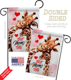 Mommy Giraffe - Mother's Day Summer Vertical Impressions Decorative Flags HG137478 Made In USA