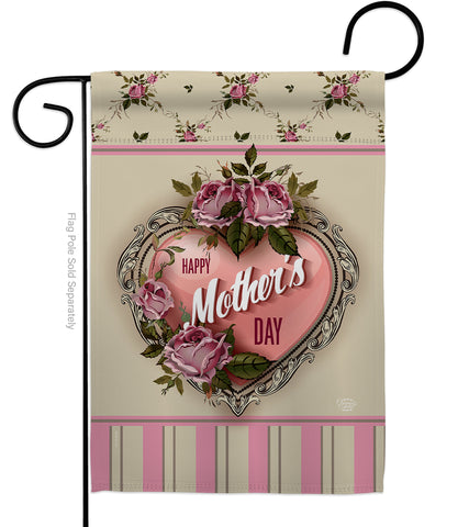 Rose Mother Day - Mother's Day Summer Vertical Impressions Decorative Flags HG192183 Made In USA