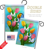 Happy Mom's Day - Mother's Day Summer Vertical Impressions Decorative Flags HG192367 Made In USA