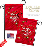 Gold Heart Mother - Mother's Day Summer Vertical Impressions Decorative Flags HG192576 Made In USA