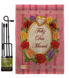 Felíz Día Mamá - Mother's Day Summer Vertical Impressions Decorative Flags HG115072 Made In USA