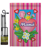 Mamá - Mother's Day Summer Vertical Impressions Decorative Flags HG115078S Made In USA