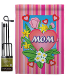 Mom - Mother's Day Summer Vertical Impressions Decorative Flags HG115078 Made In USA