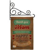 Thanks Mom - Mother's Day Summer Vertical Impressions Decorative Flags HG115099 Made In USA