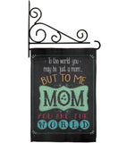 The World Mom - Mother's Day Summer Vertical Impressions Decorative Flags HG115122 Made In USA