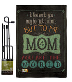 The World Mom - Mother's Day Summer Vertical Impressions Decorative Flags HG115122 Made In USA