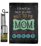 The World Mom - Mother's Day Summer Vertical Impressions Decorative Flags HG115122 Made In USA