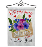 To the Best Mom - Mother's Day Summer Vertical Impressions Decorative Flags HG115137 Made In USA