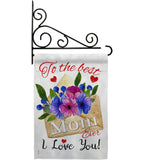 To the Best Mom - Mother's Day Summer Vertical Impressions Decorative Flags HG115137 Made In USA