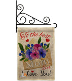 To the Best Mom - Mother's Day Summer Vertical Impressions Decorative Flags HG115137 Made In USA