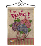 Mother Day Hydrangeas - Mother's Day Summer Vertical Impressions Decorative Flags HG115149 Made In USA