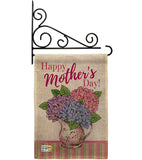 Mother Day Hydrangeas - Mother's Day Summer Vertical Impressions Decorative Flags HG115149 Made In USA